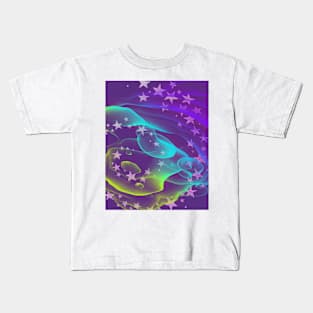 Stars in a Neon Sky Kids T-Shirt